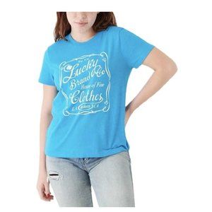 NWT Lucky Brand Women's "House Of Fire" Short Sleeve T Shirt Size L $45 8HL126